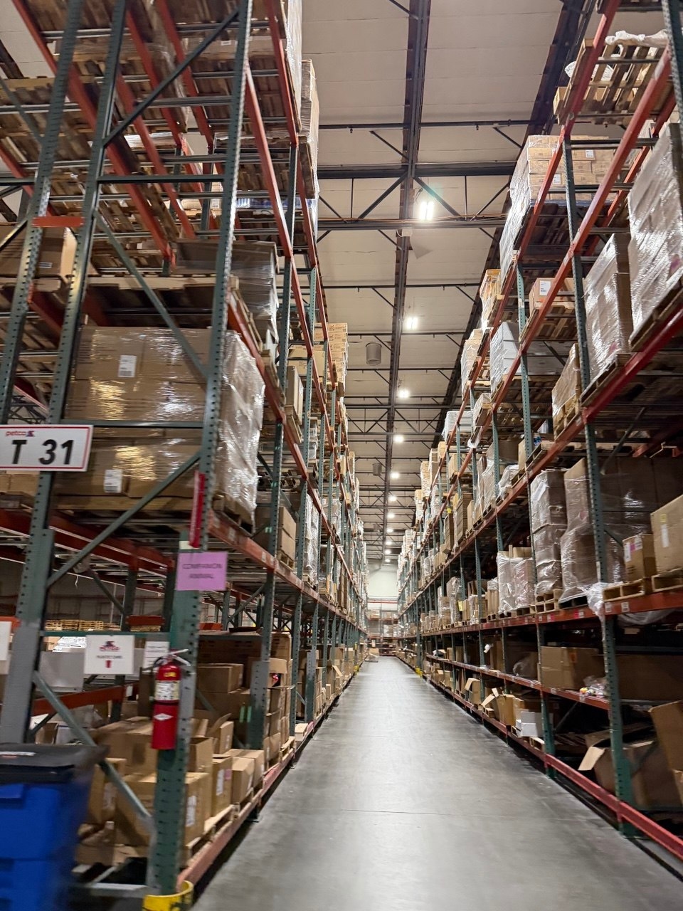 Petco Distribution Center LED retrofit — high-bay warehouse lighting